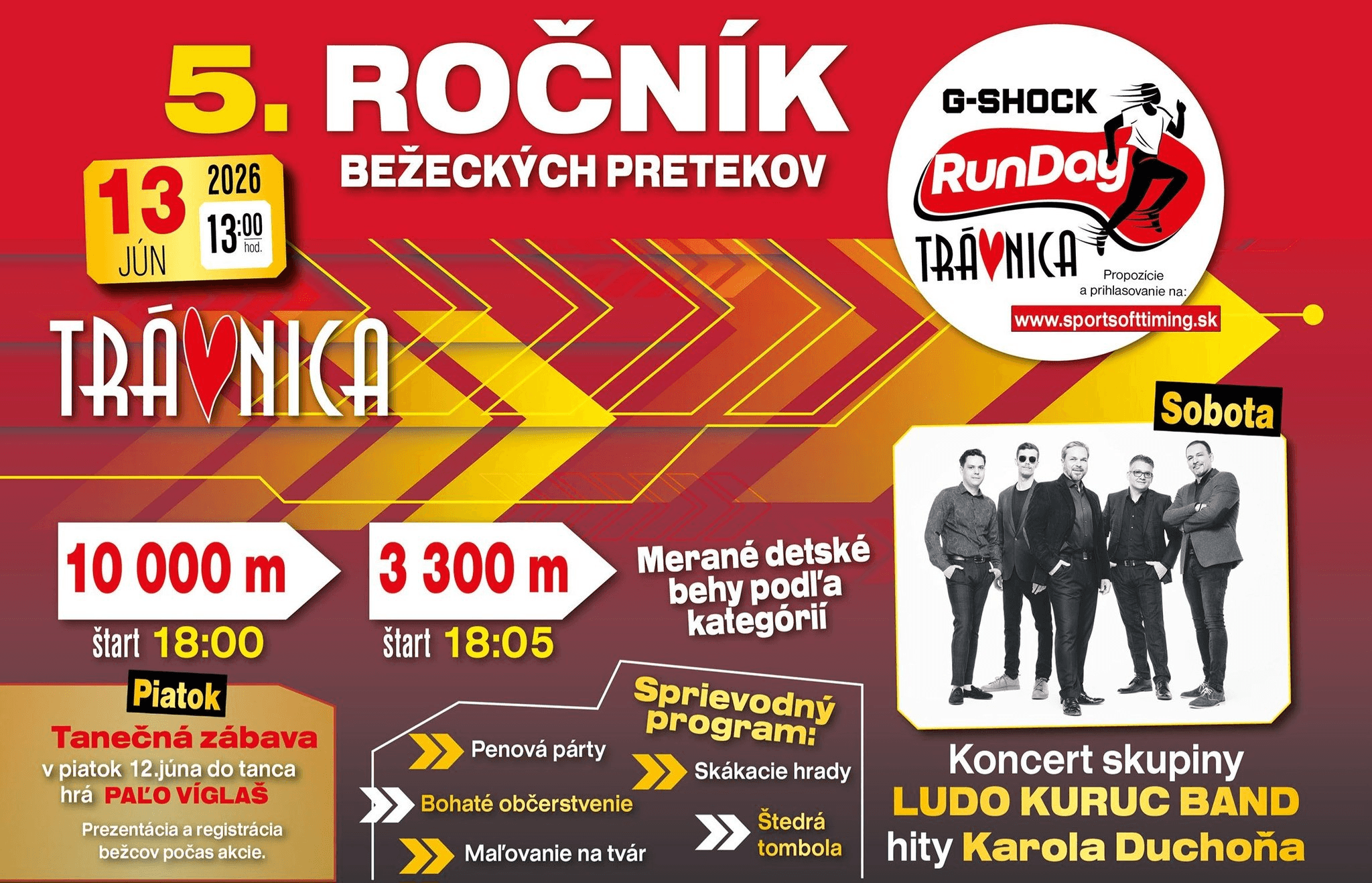 Plagát G-SHOCK RunDay Trávnica 2026